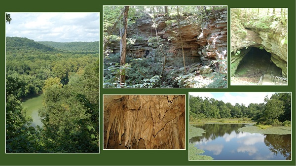 collage of Mammoth Cave area sites