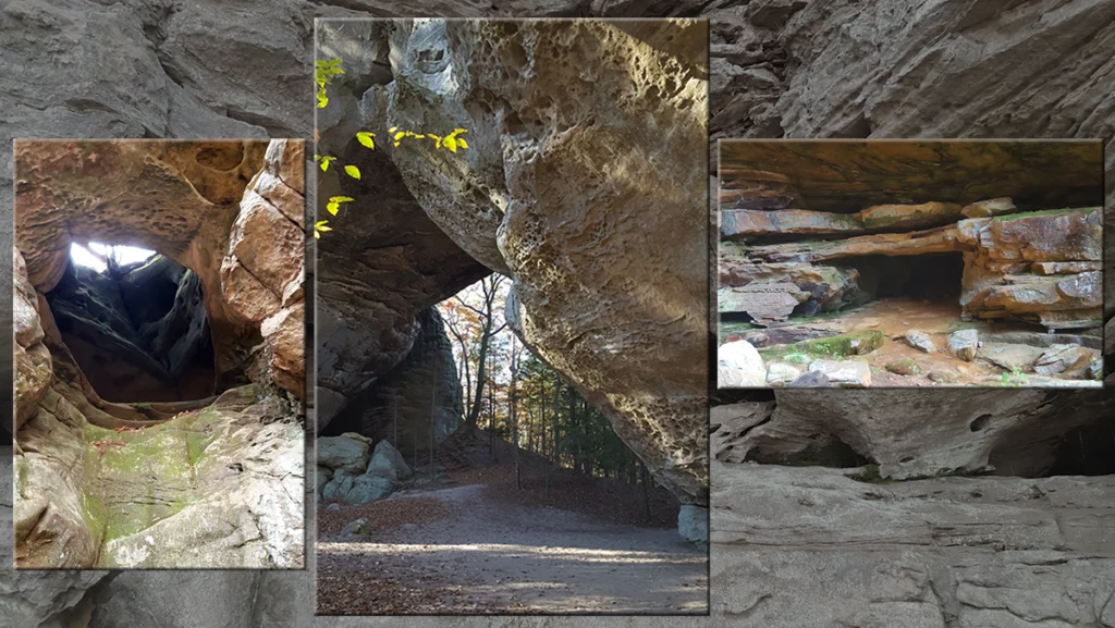 Montage of images from Twin Arches Loop Trail